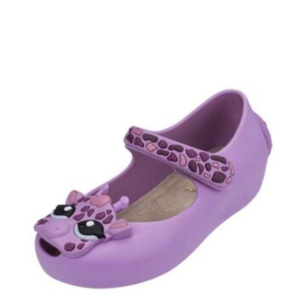 Mini Melissa NEW AUTHENTIC Purple Giraffe Kid Shoe